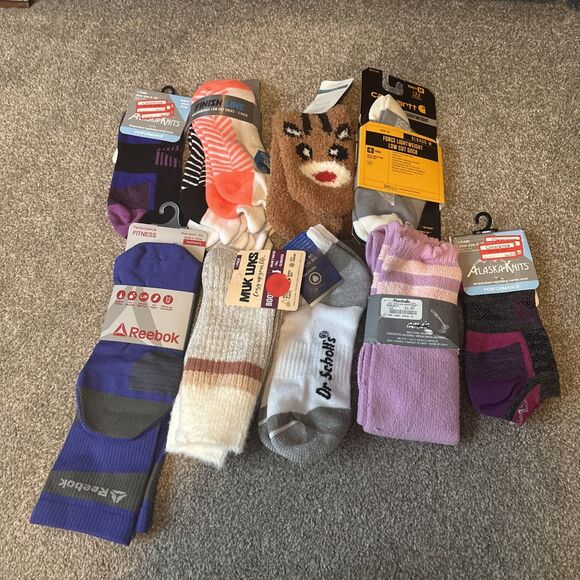 Reebok Accessories - Women’s Sock Lot Alaska Knits, Finishline, Carhartt, Muk Luks, Reebok, Old Navy